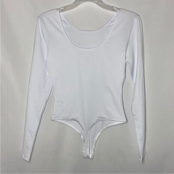 Shrinking Violet White Bodysuit - Picture 2 of 4